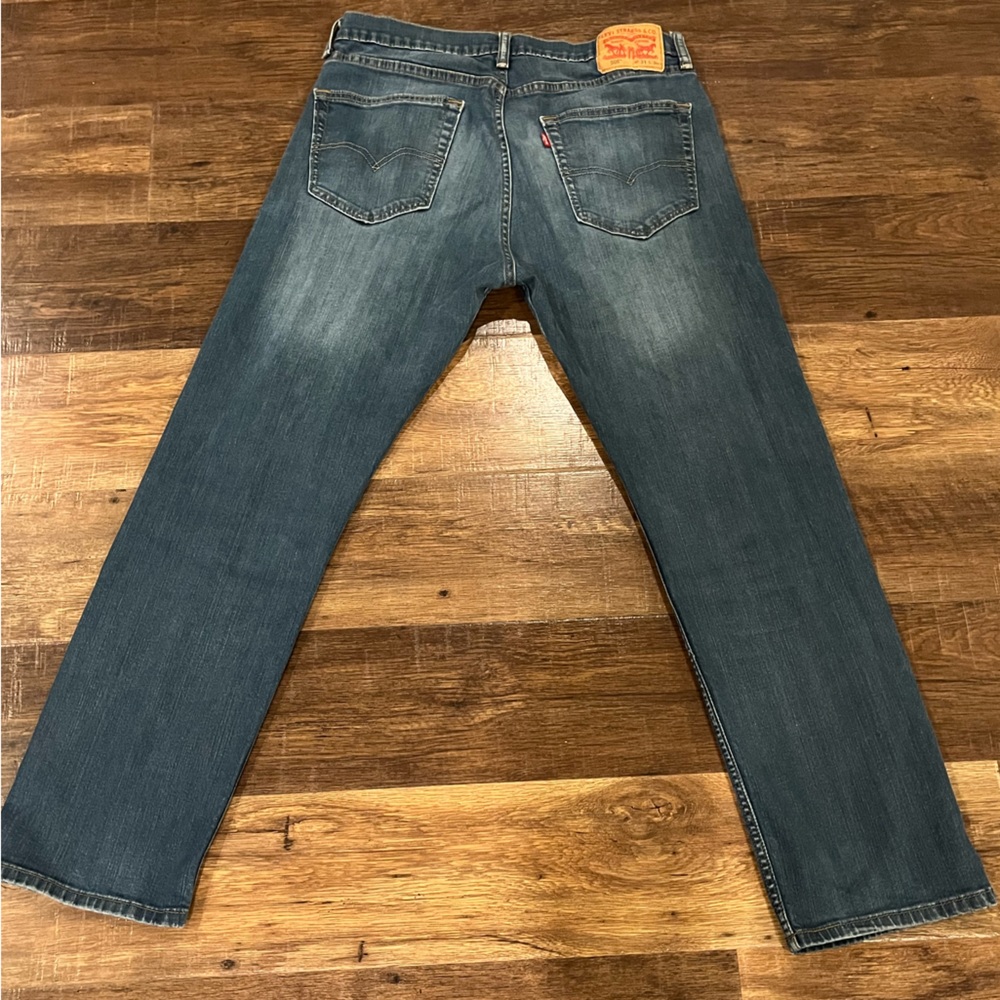 Levis Jeans Mens 33x30 Blue 505 Straight Cotton Denim